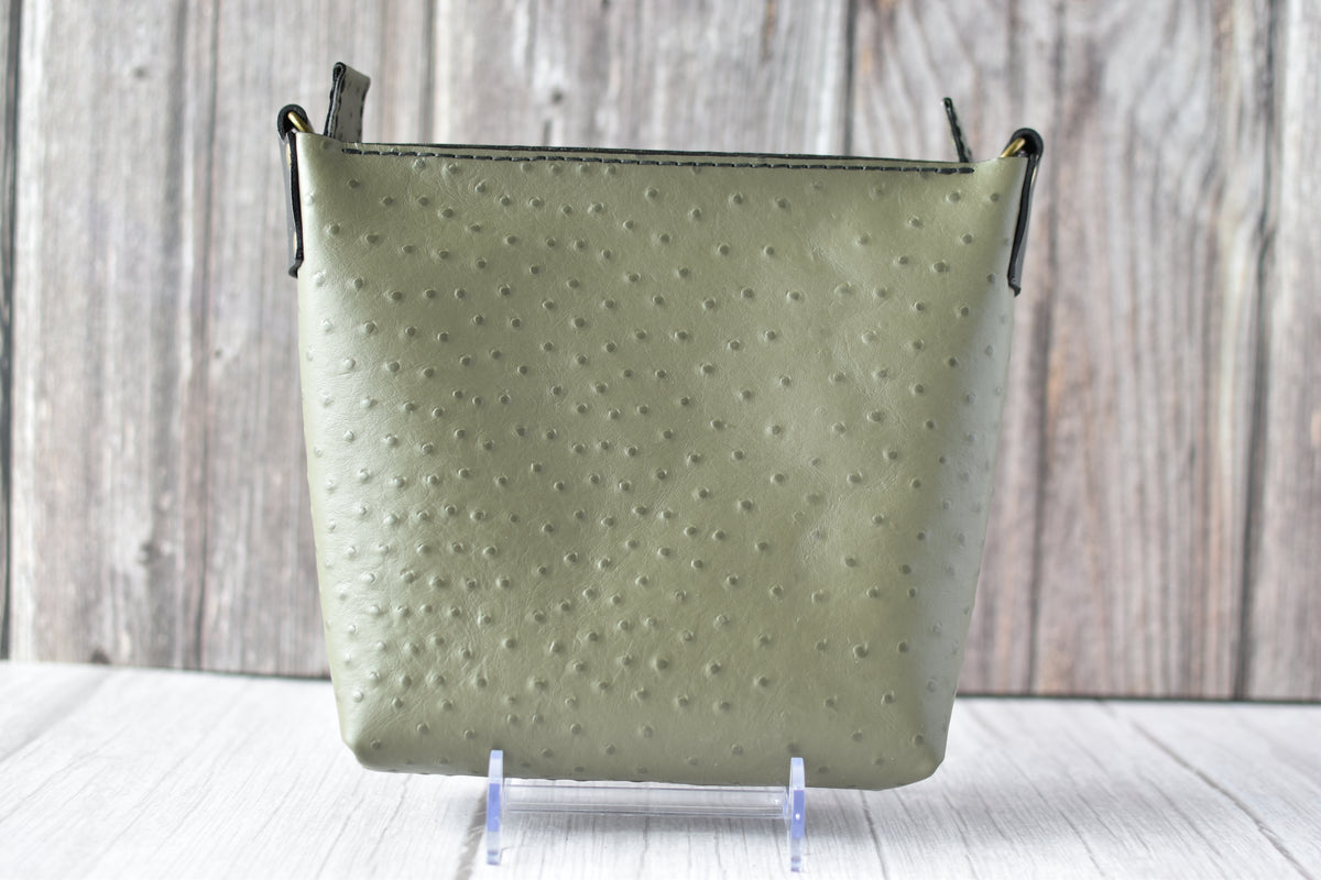 Textured Olive Green Tote Purse