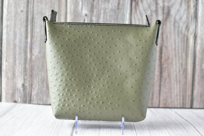 Textured Olive Green Tote Purse